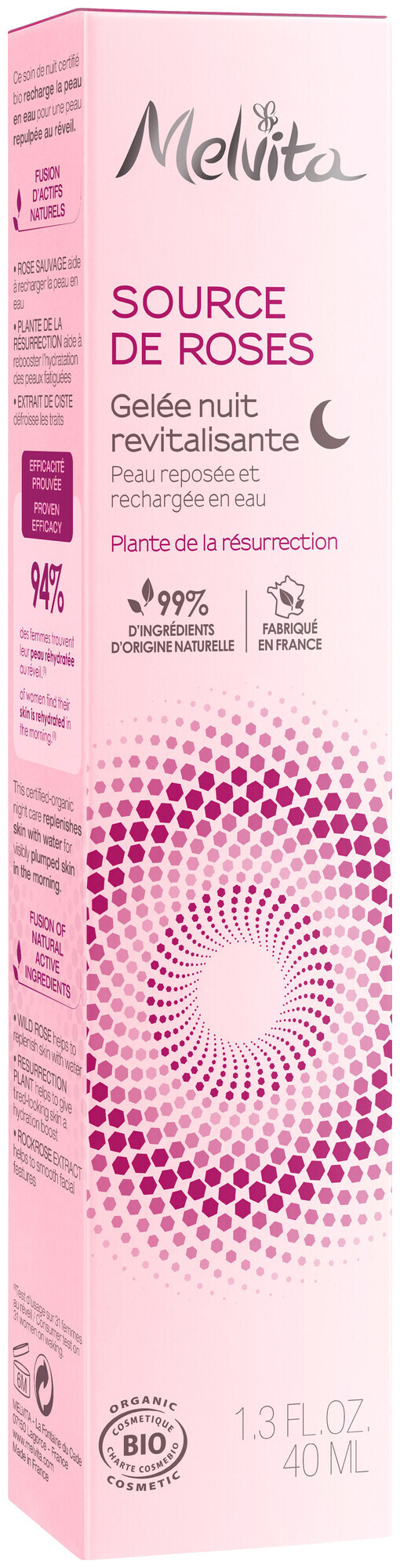 Image of Melvita Source de Roses Revitalisierende Nachtcreme mit Wildrose 40ml