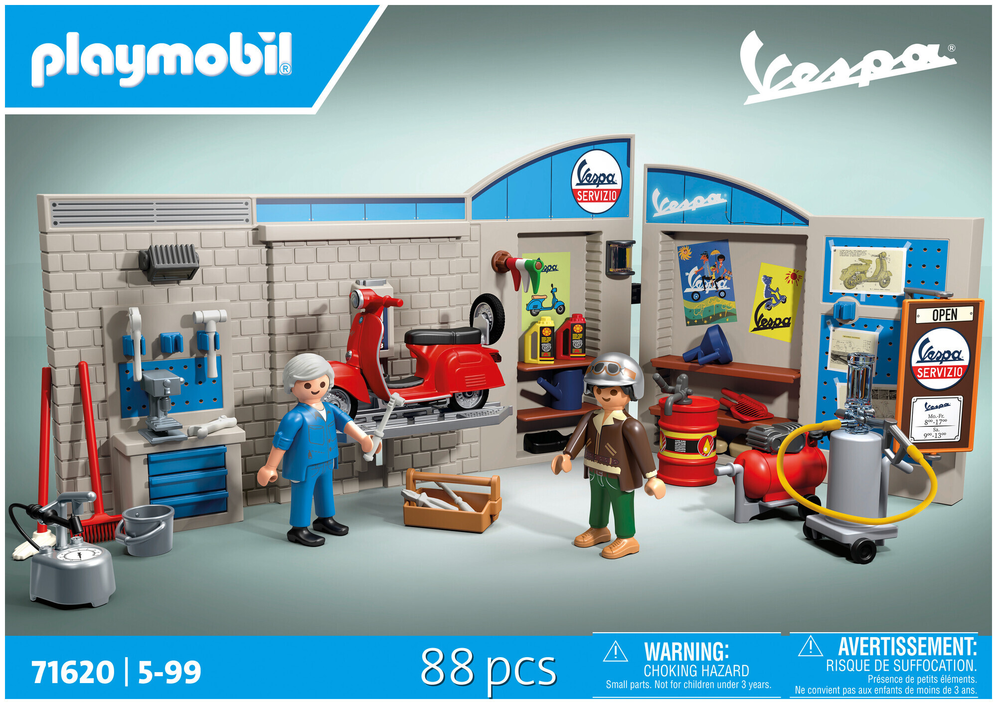 Image of Playmobil 60er Vespa Garage 71620 5+ Jahre