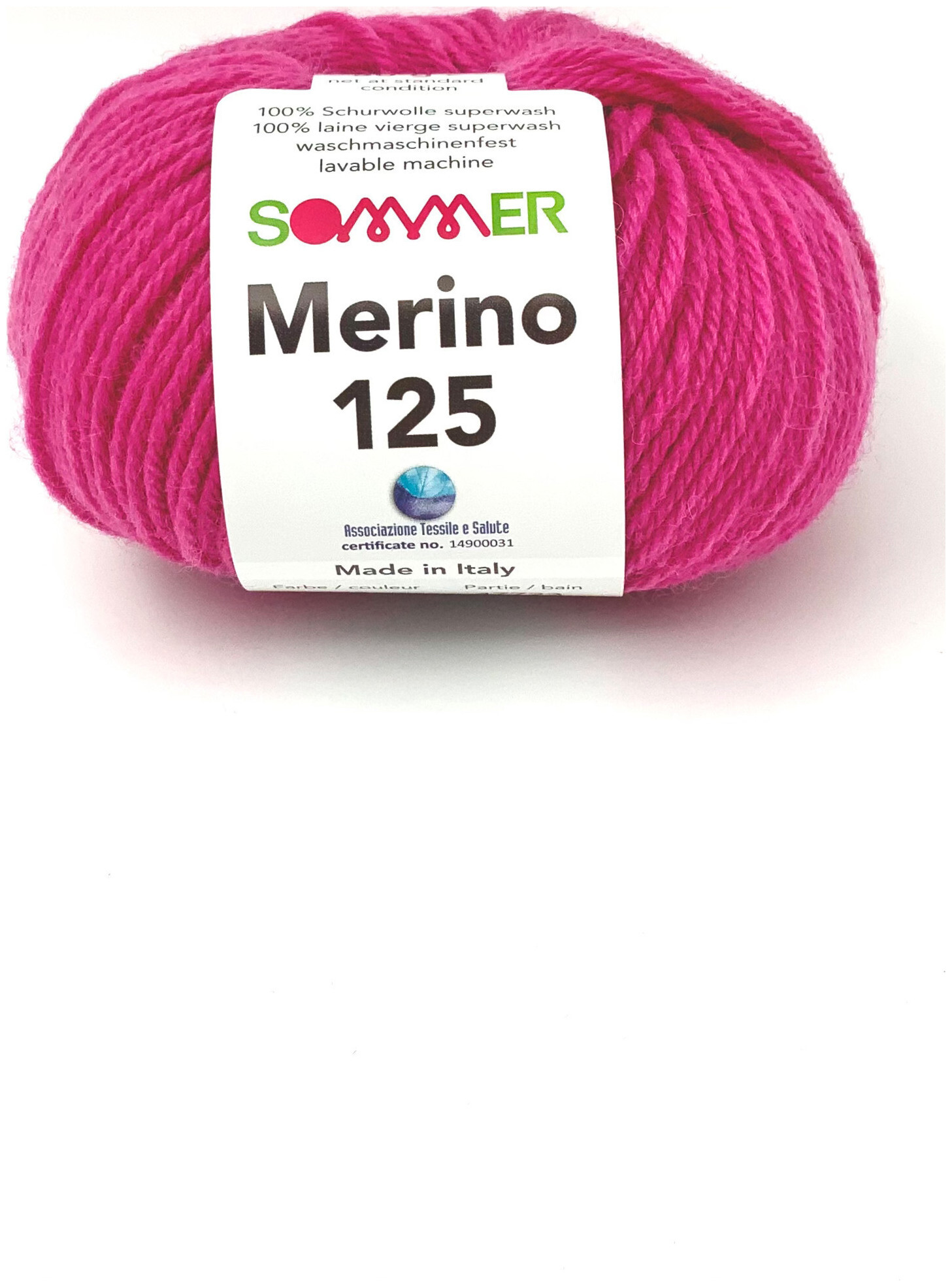 Image of Sommer Merino 125 926 Handstrickgarn 100% Merino Superwash pink 50g