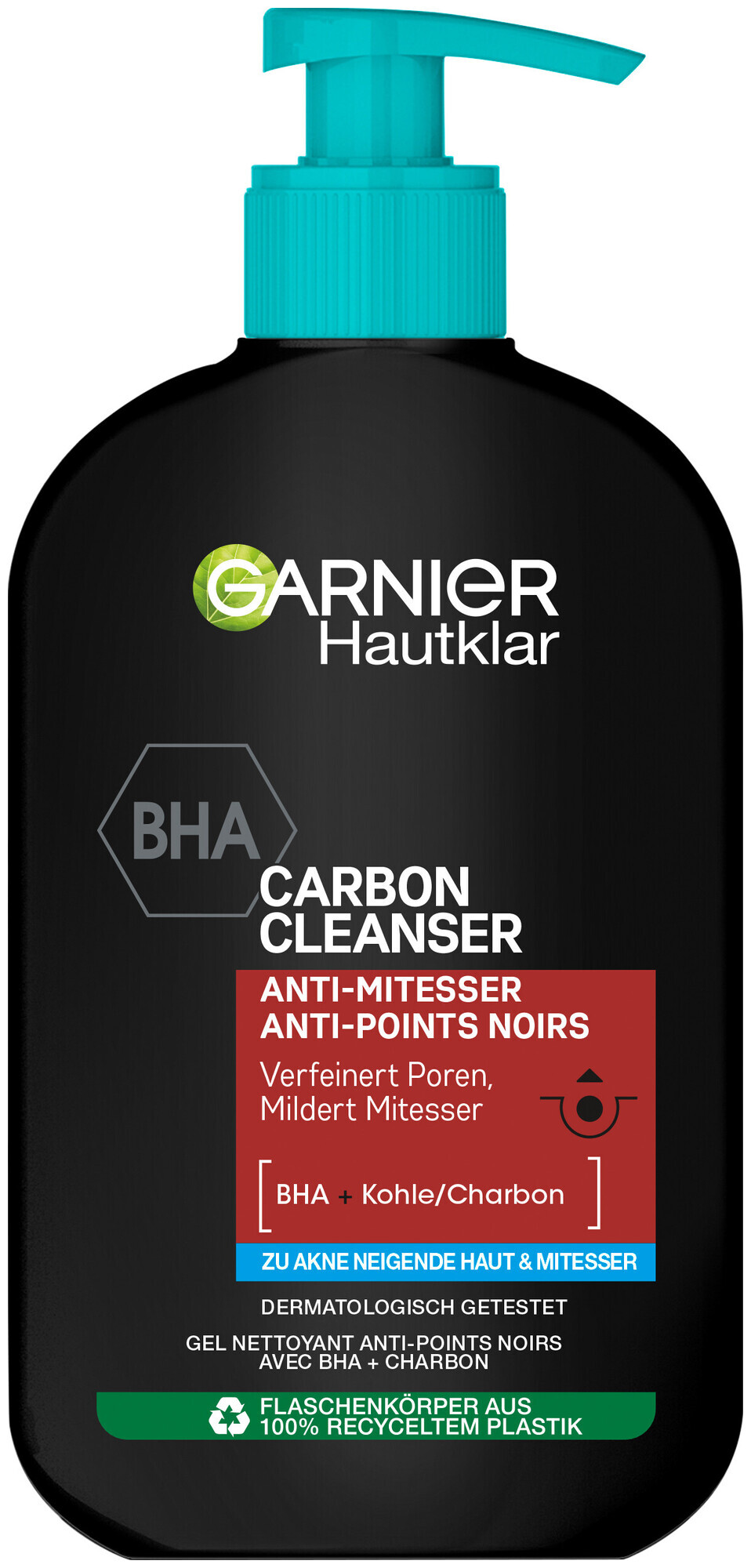 Image of Garnier Hautklar Waschgel Carbon Cleanser Anti-Mitesser