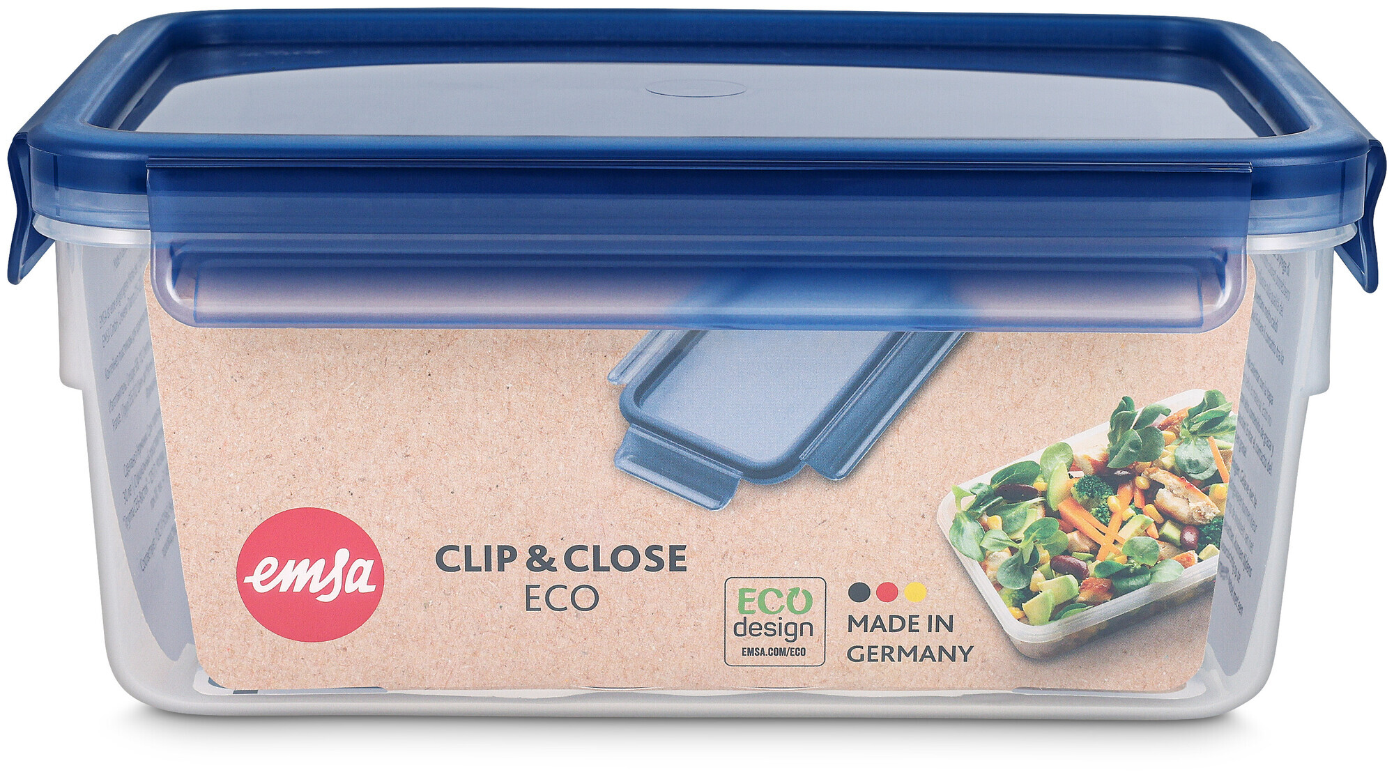 Image of Emsa Clip&Close Frischhaltedose Eco blau 2.2l