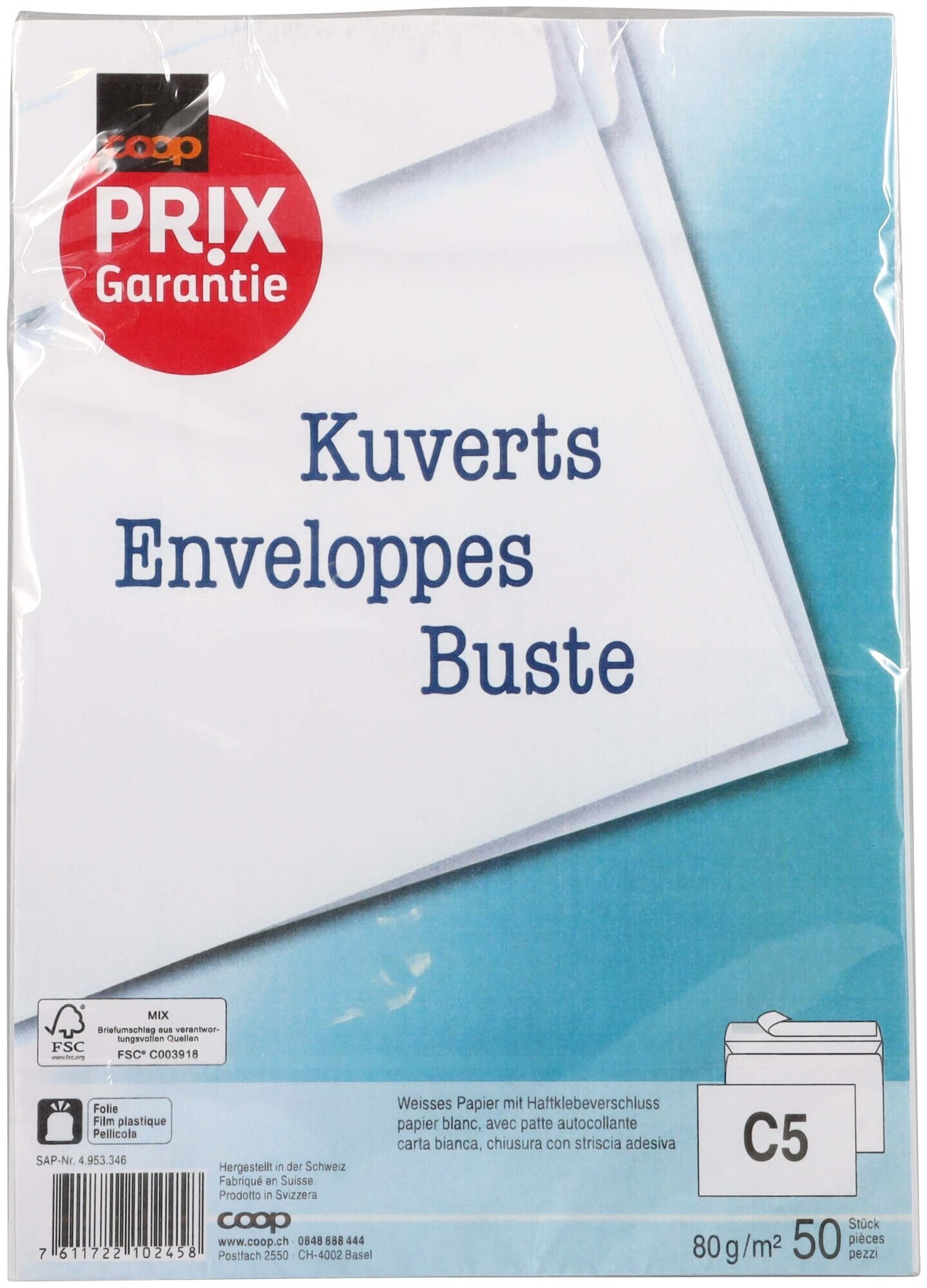 Prix Garantie Kuvert C5 50 Stück