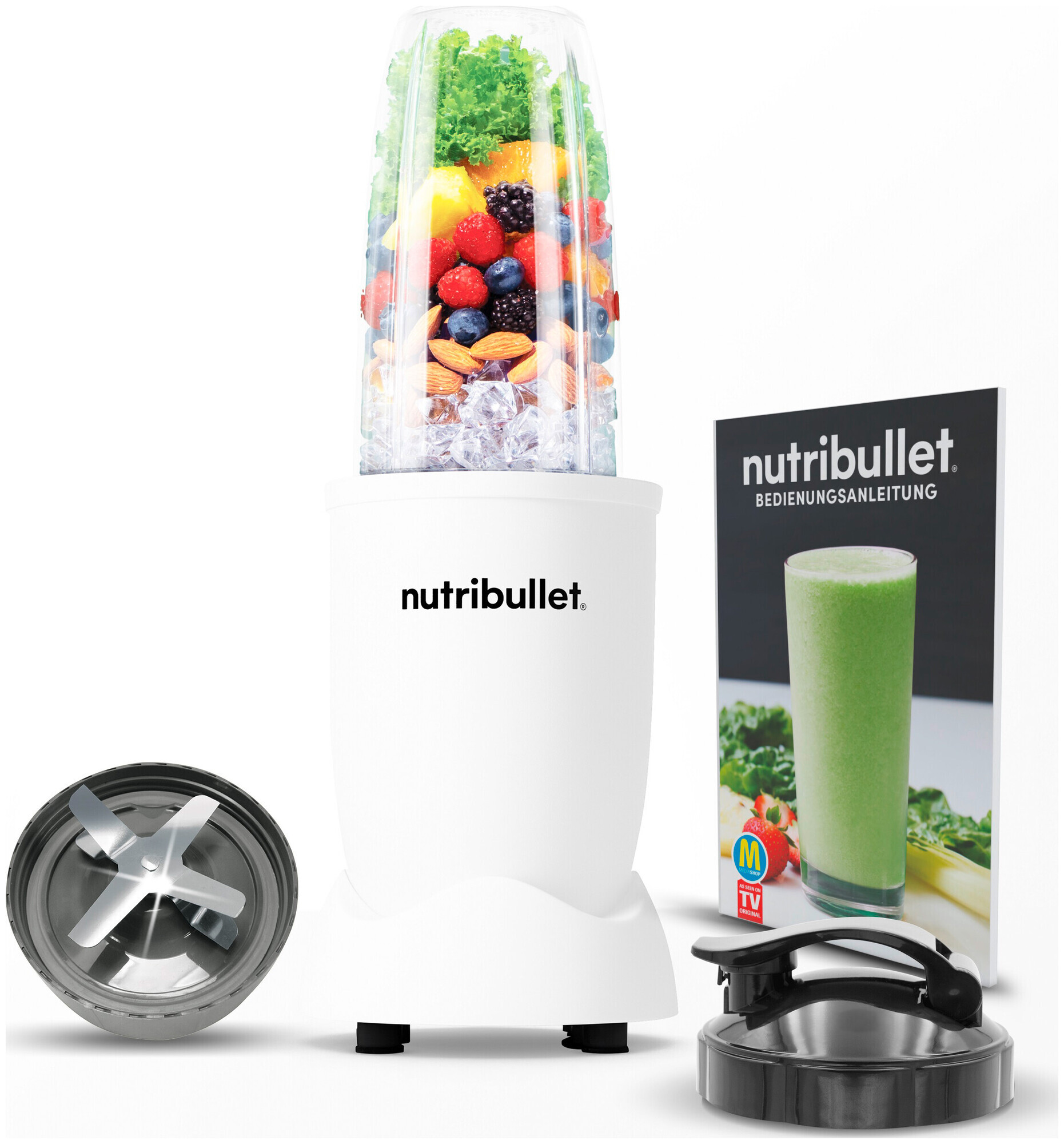 Nutribullet PRO 900W weiss matt 5-teilig