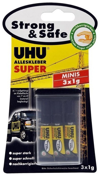 Image of Uhu Alleskleber Super Strong & Safe 3X1G