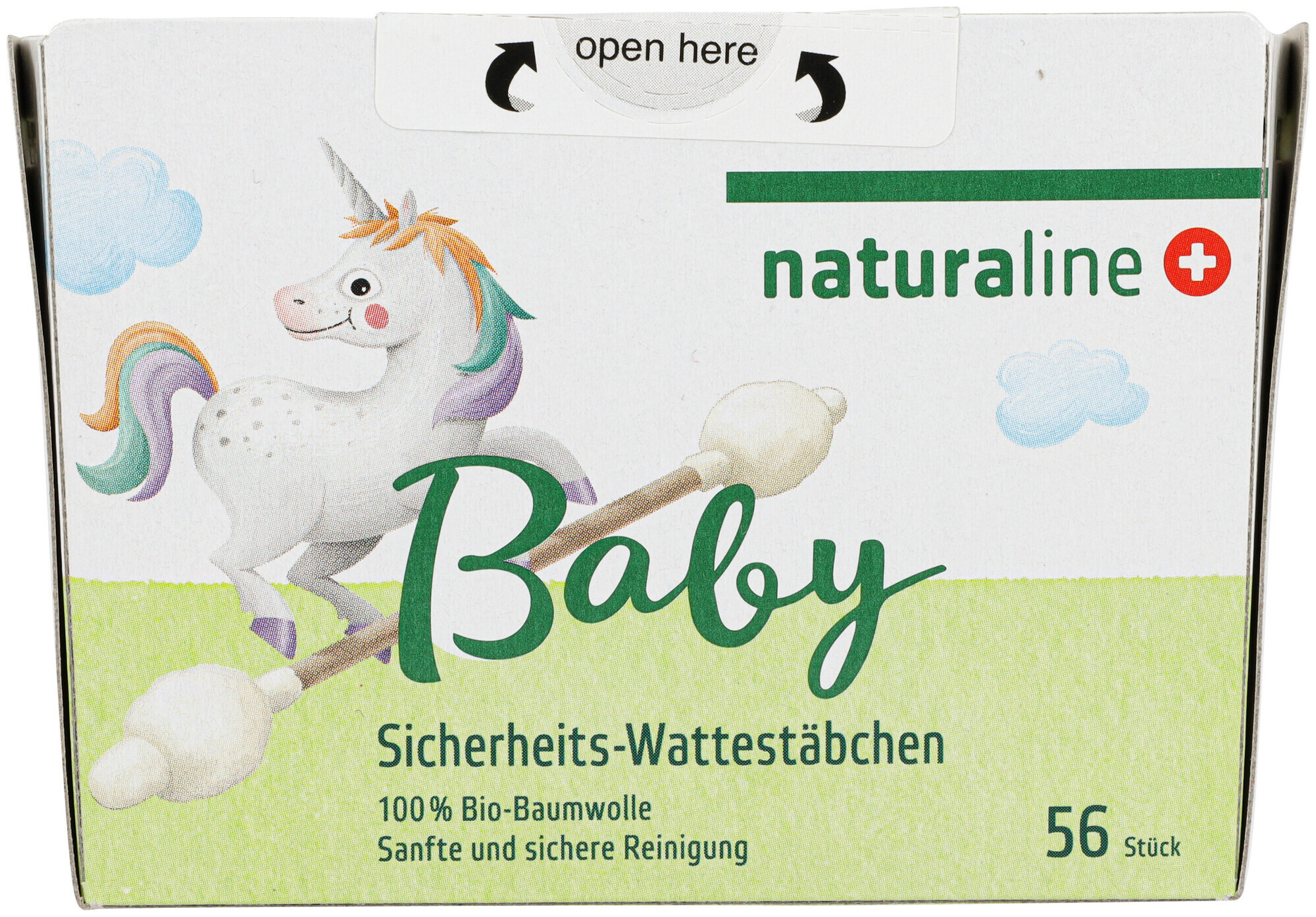 Image of Naturaline Cosmetics Naturaline Sicherheits-Wattestäbchen 56 Stück