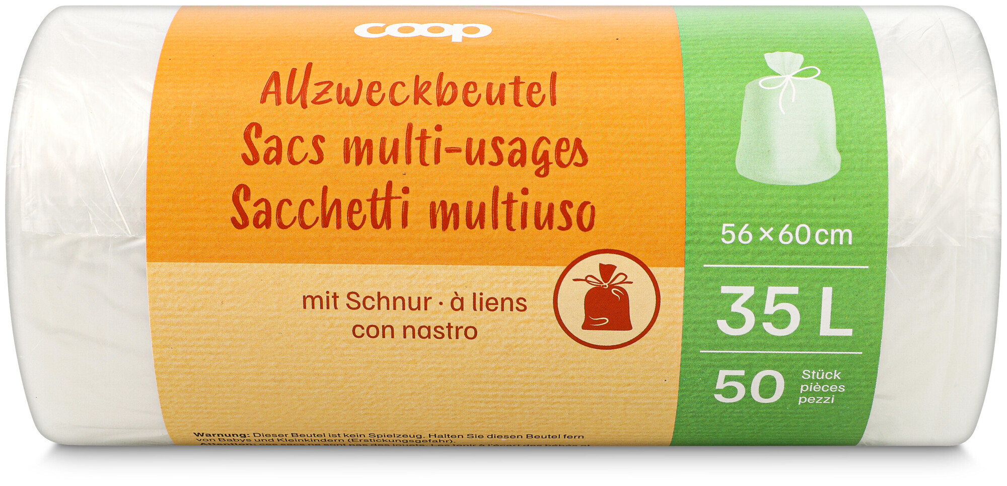 Image of Coop Allzweckbeutel mit Schnur 35L 50 Stück