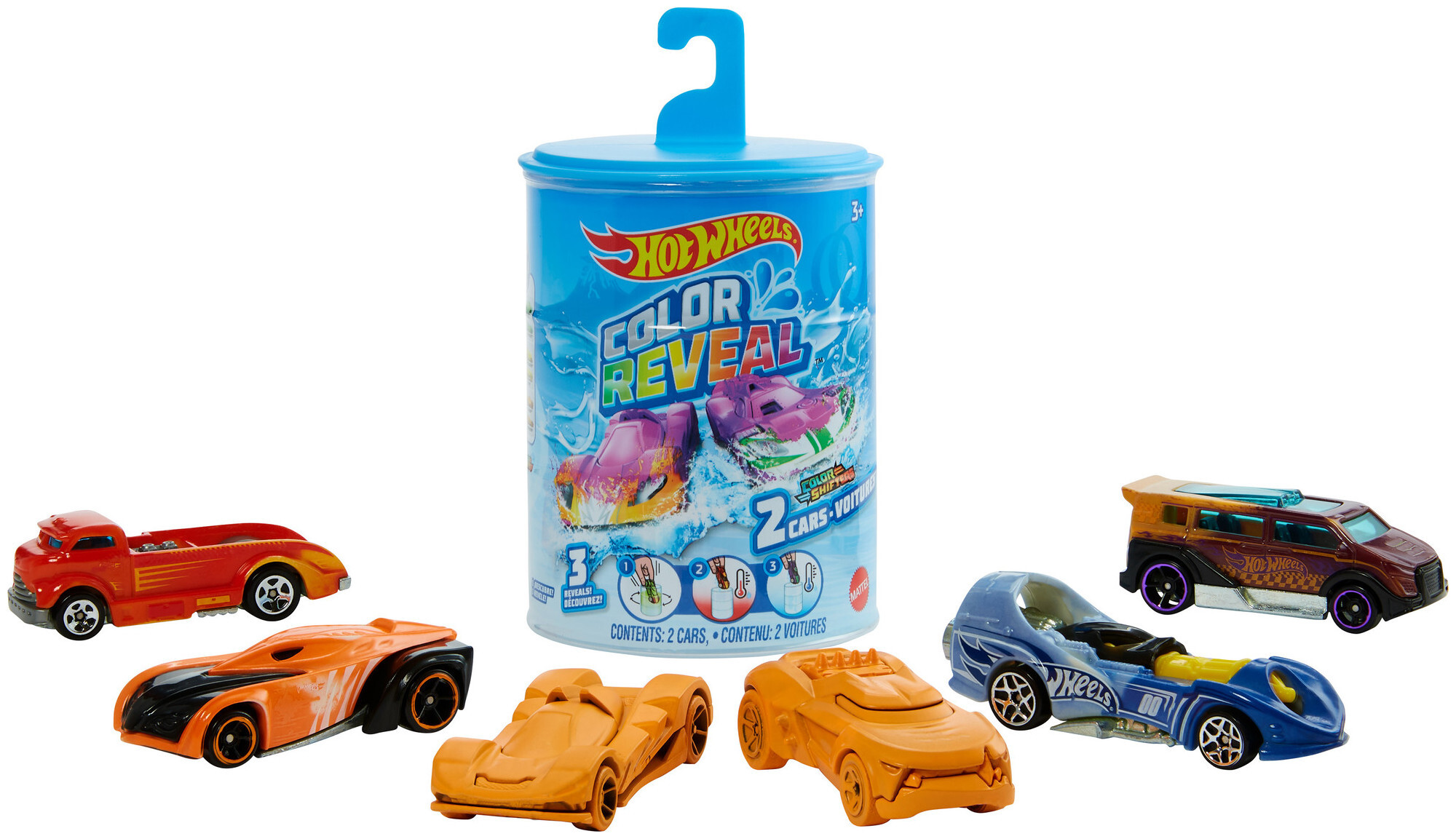 Image of Hot Wheels Color Reveal Die-Cast 2er-Pack Sortiment