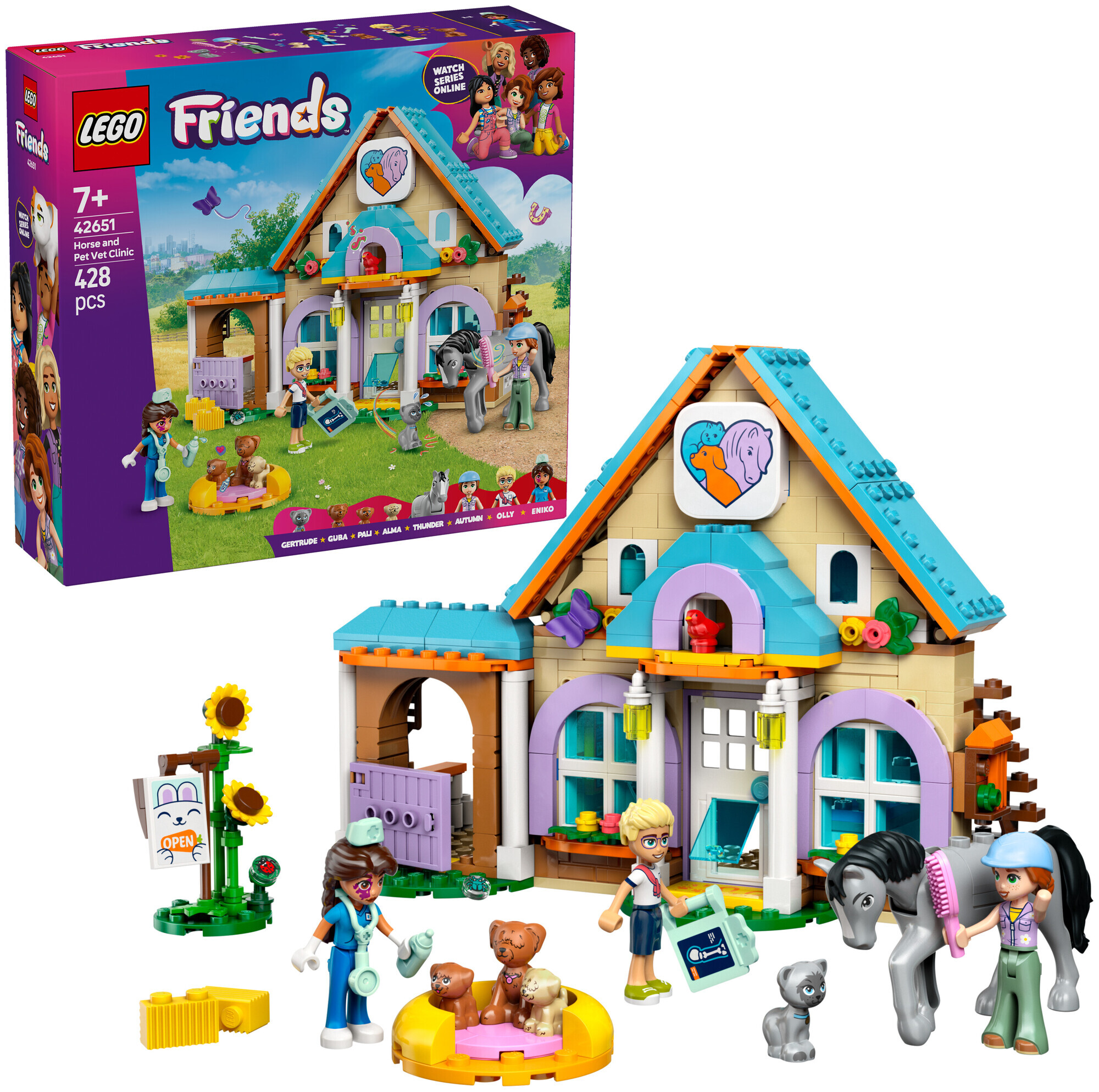 Image of Lego Friends Lego® Friends Tierarztpraxis für Pferde und Haustiere 42651 ab 7 Jahren