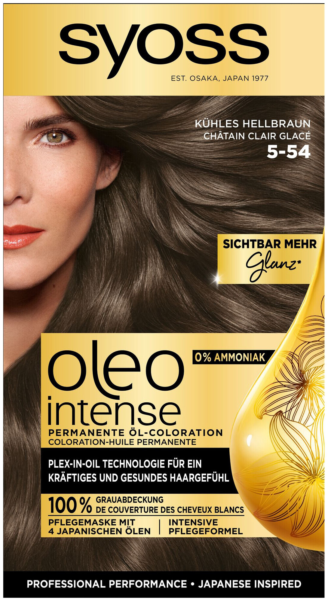 Image of Syoss Oleo Intense Permanente Öl-Coloration 5-54 Kühles Hellbraun 115 ml