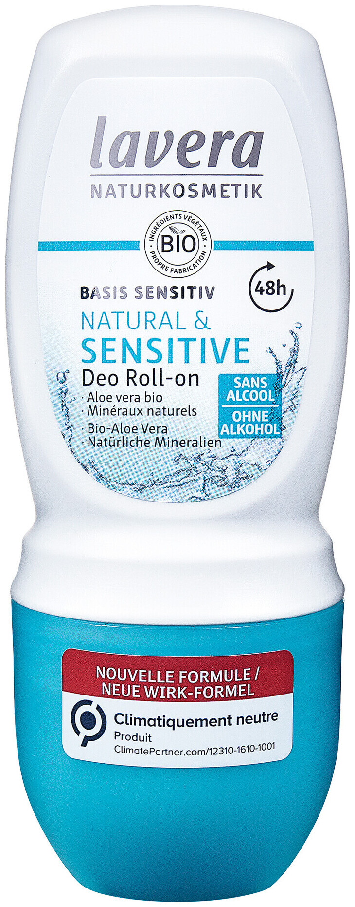Déodorant roll-on Lavera Basis Sensitive Naturel & Sensible 50 ml