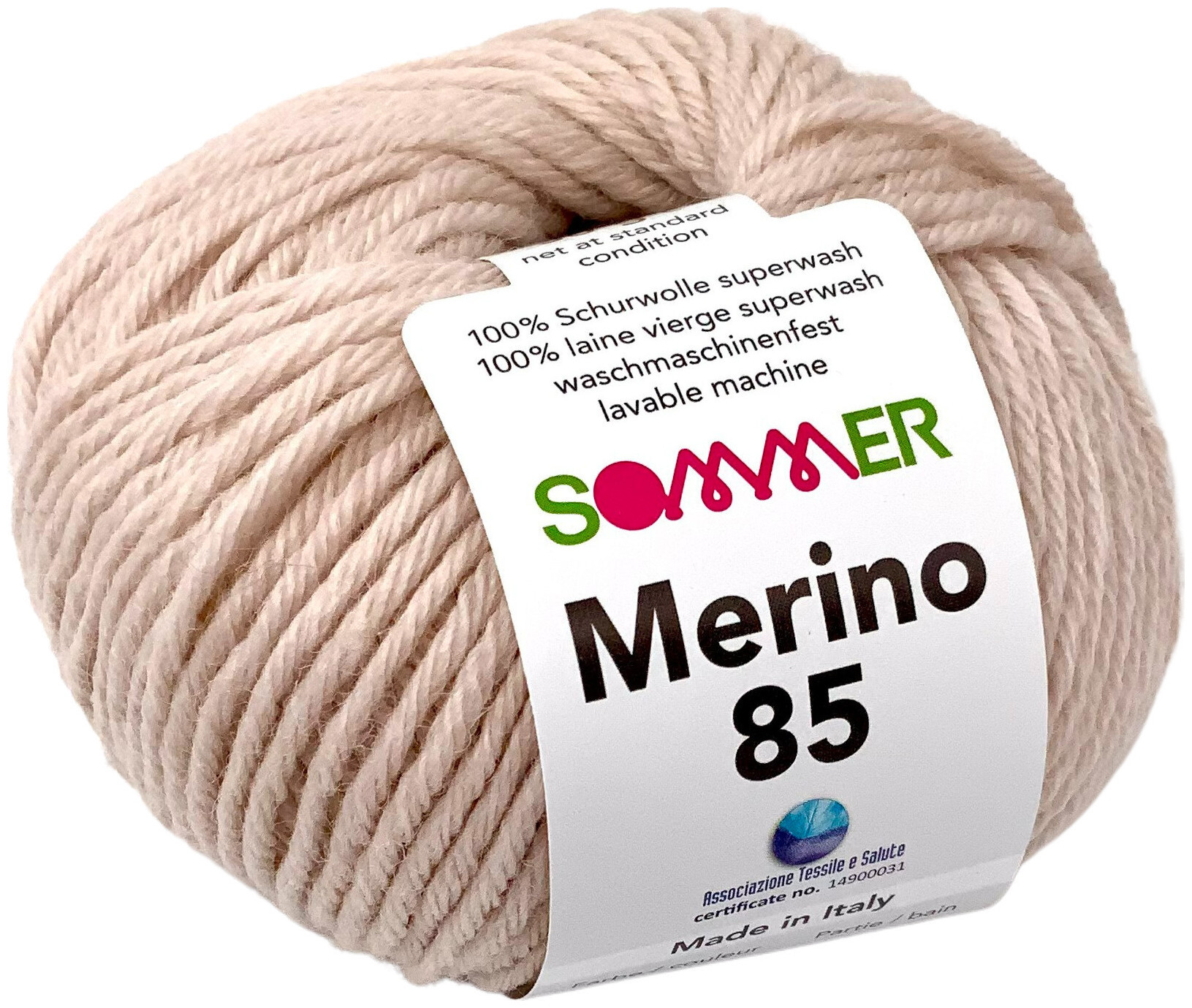 Image of Sommer Merino 85 901 Handstrickgarn 100% Merino Superwash sand 50g