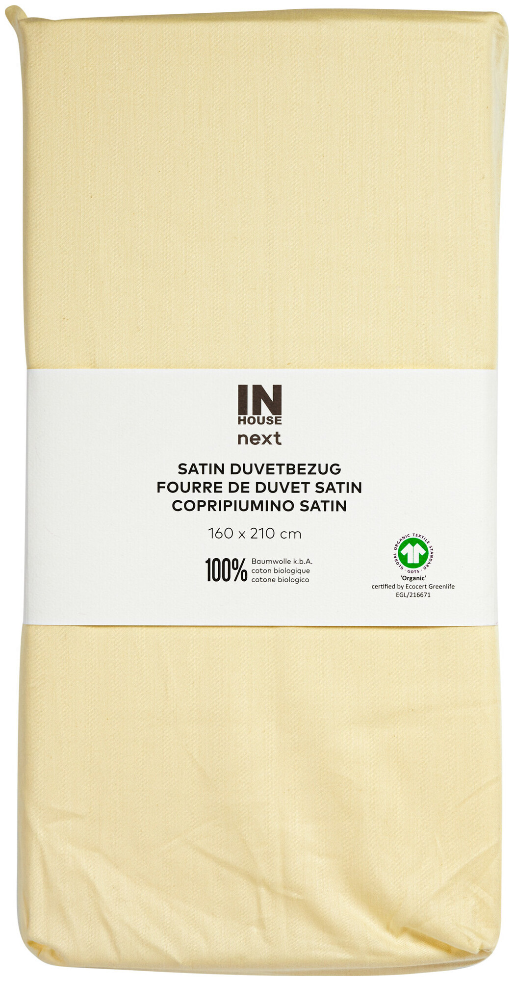 Image of Inhouse Duvet Gots Satin 160x210 kamille