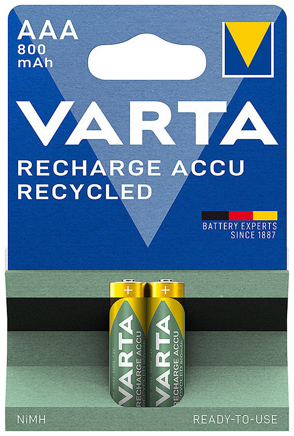 Image of Varta Accu Recycled Aaa/Lr03 800mAh 2 Stück
