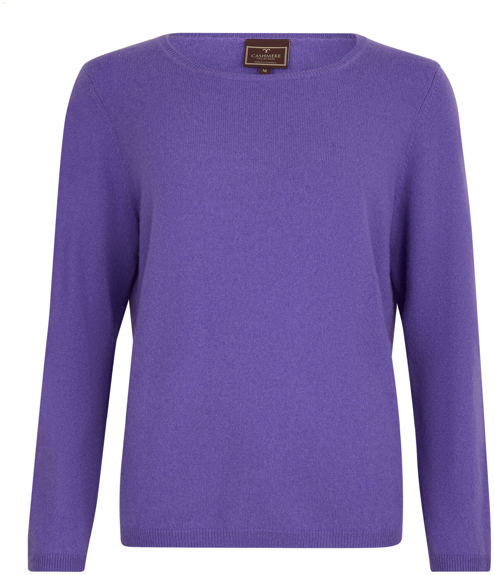 Image of Cashmere Damen Pullover Rundhals lila L