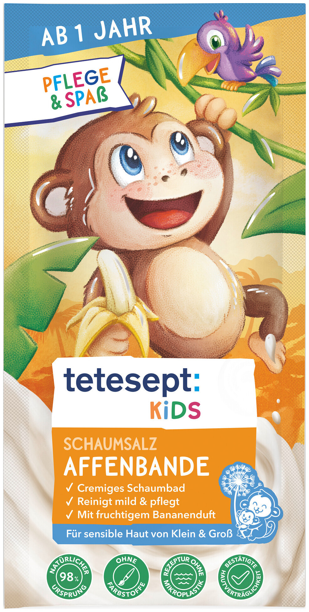 Image of tetesept Kids Schaumsalz Affenbande 25g