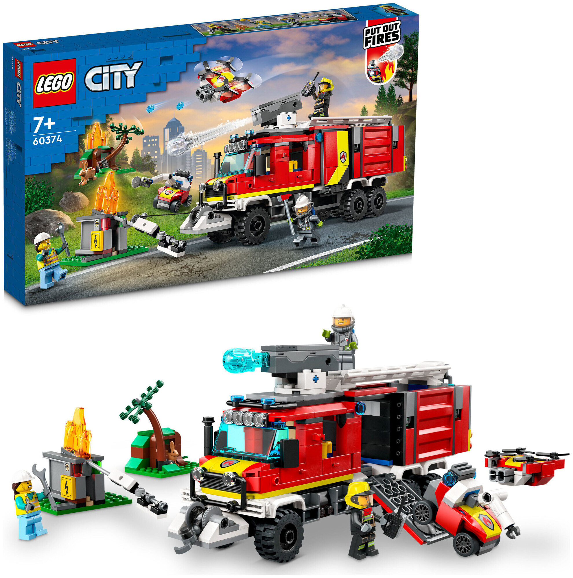 Lego City Lego City Fire 60374 Einsatzleitwagen der Feuerwehr