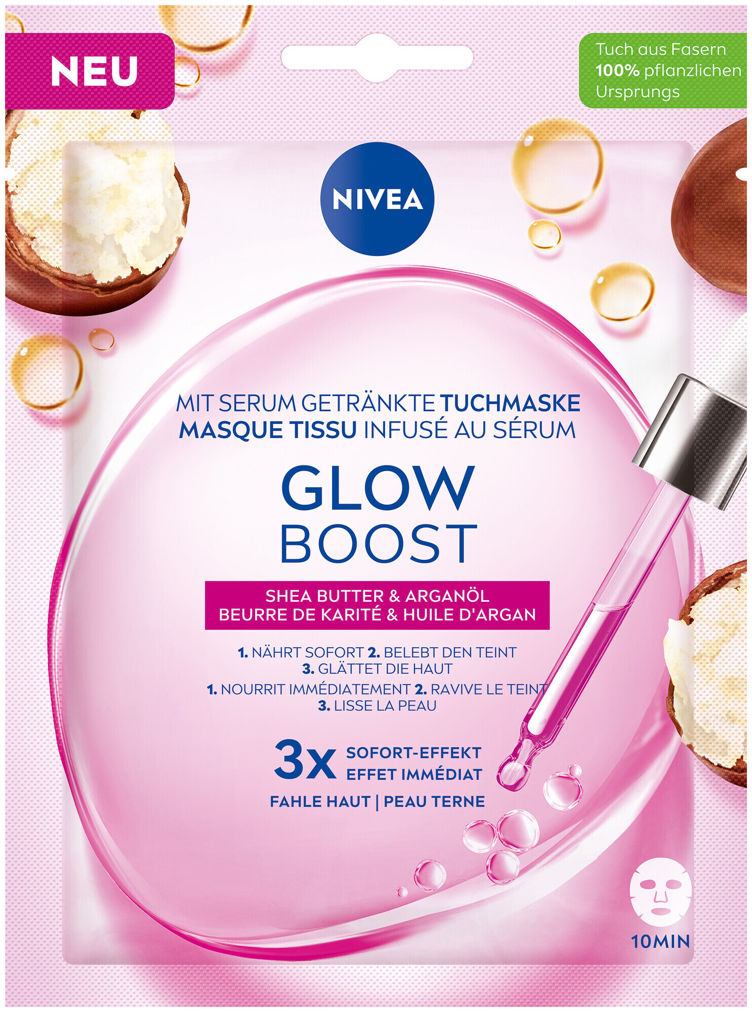 Image of Nivea Glow Boost Tuchmaske