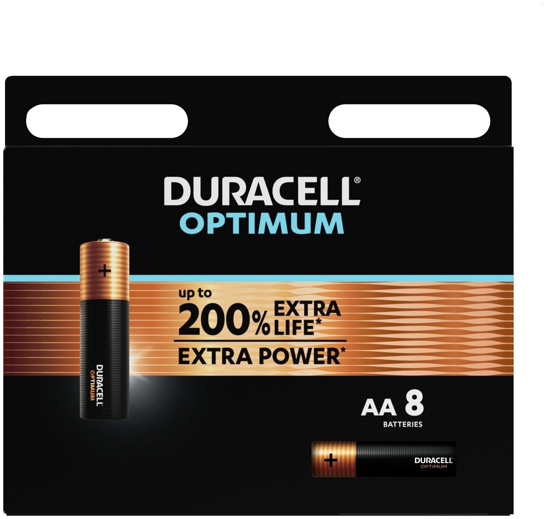 Image of Duracell Batterien Optimum Aa/Lr6 8 Stück