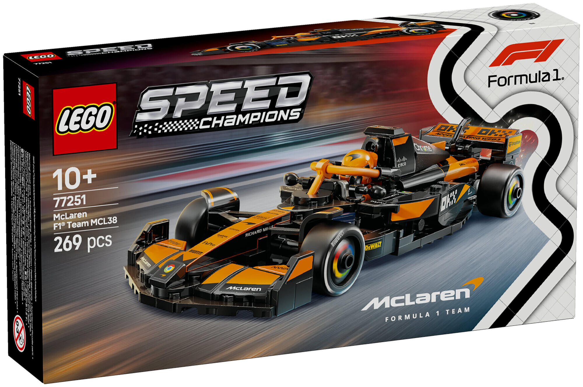 Lego Speed Champions Lego Speed Champions 77251 McLaren F1 Team Mcl38 Modèle de voiture de course à partir de 10 ans
