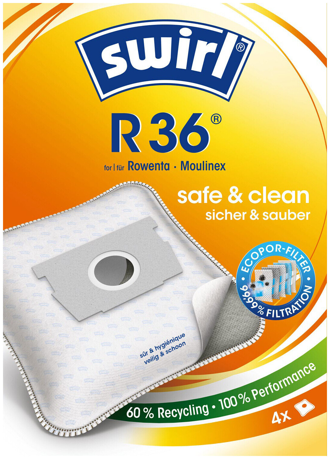 Image of Swirl Staubfilterbeutel R36 MicroPor Plus AirSpace
