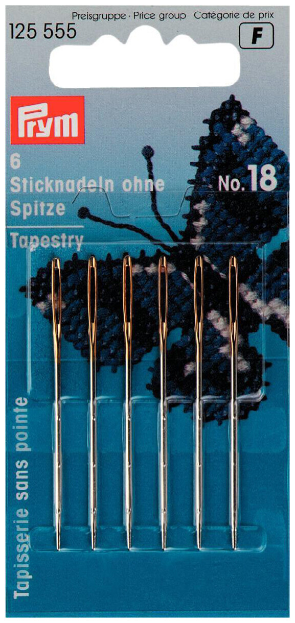 Prym Sticknadeln ohne Spitze silber Nr. 18 1.20 x 50 mm 6 Stk.