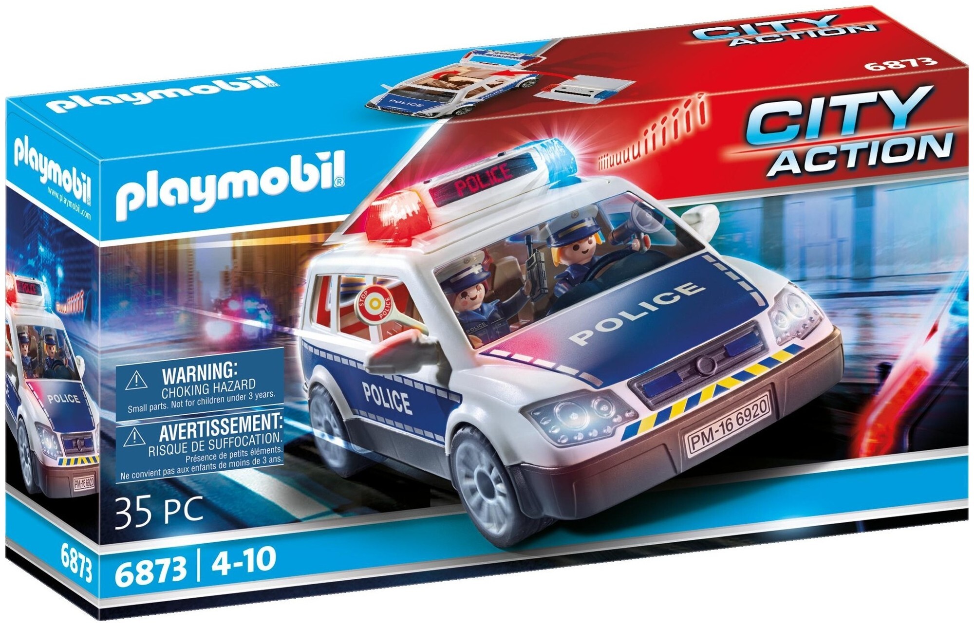 Image of Playmobil City Action Polizei-Einsatzwagen (6873) 4+ Jahre