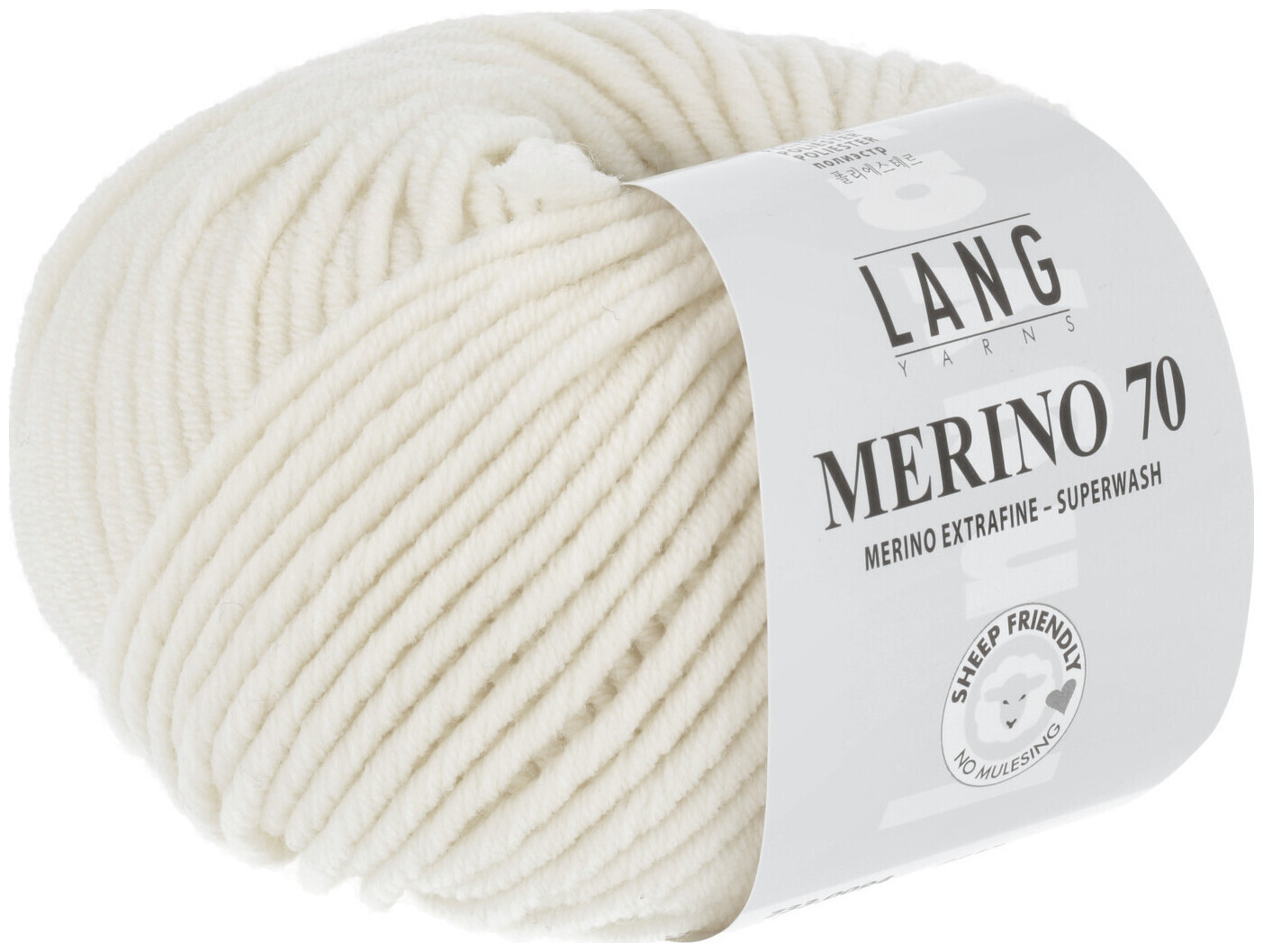 Image of Lang Strickg. Merino 70 94 offwhite 50g