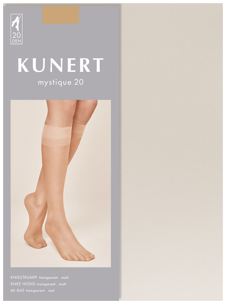 Image of Kunert Kniestrumpf Mystique 20 Black 35/38