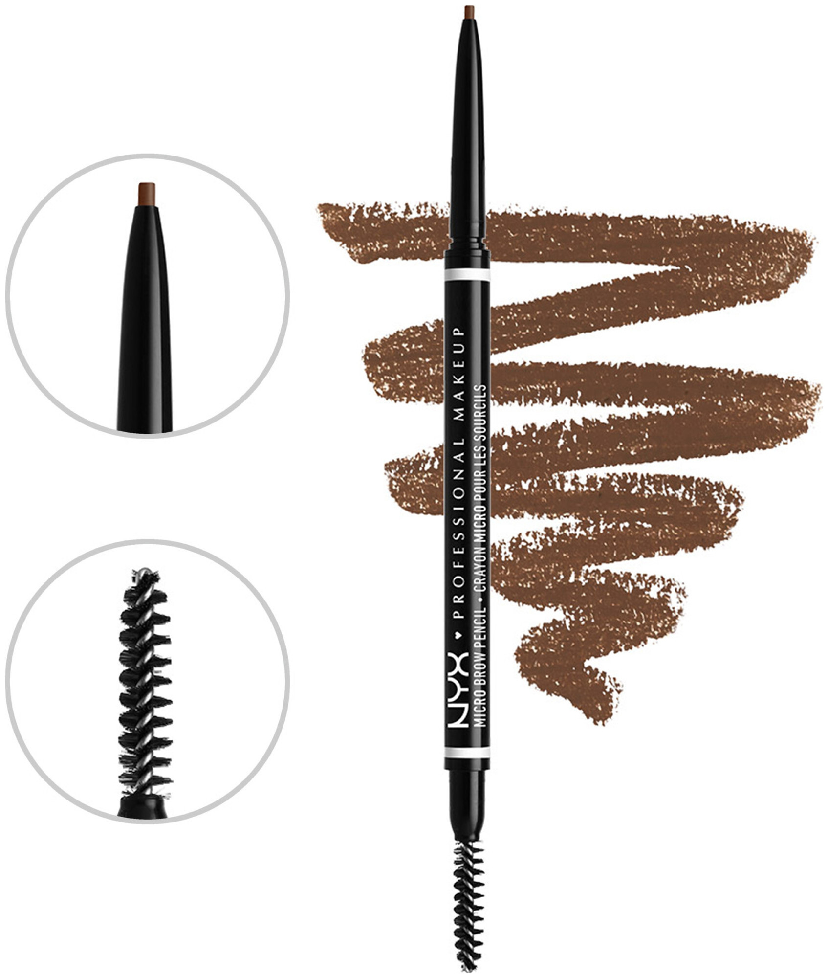 Image of NYX Professional Makeup Micro Brow Pencil, Chocolate