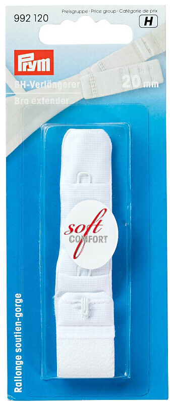 Image of Prym BH-Verlängerer zum Einhaken weiss 20 mm 3 x 1 Haken