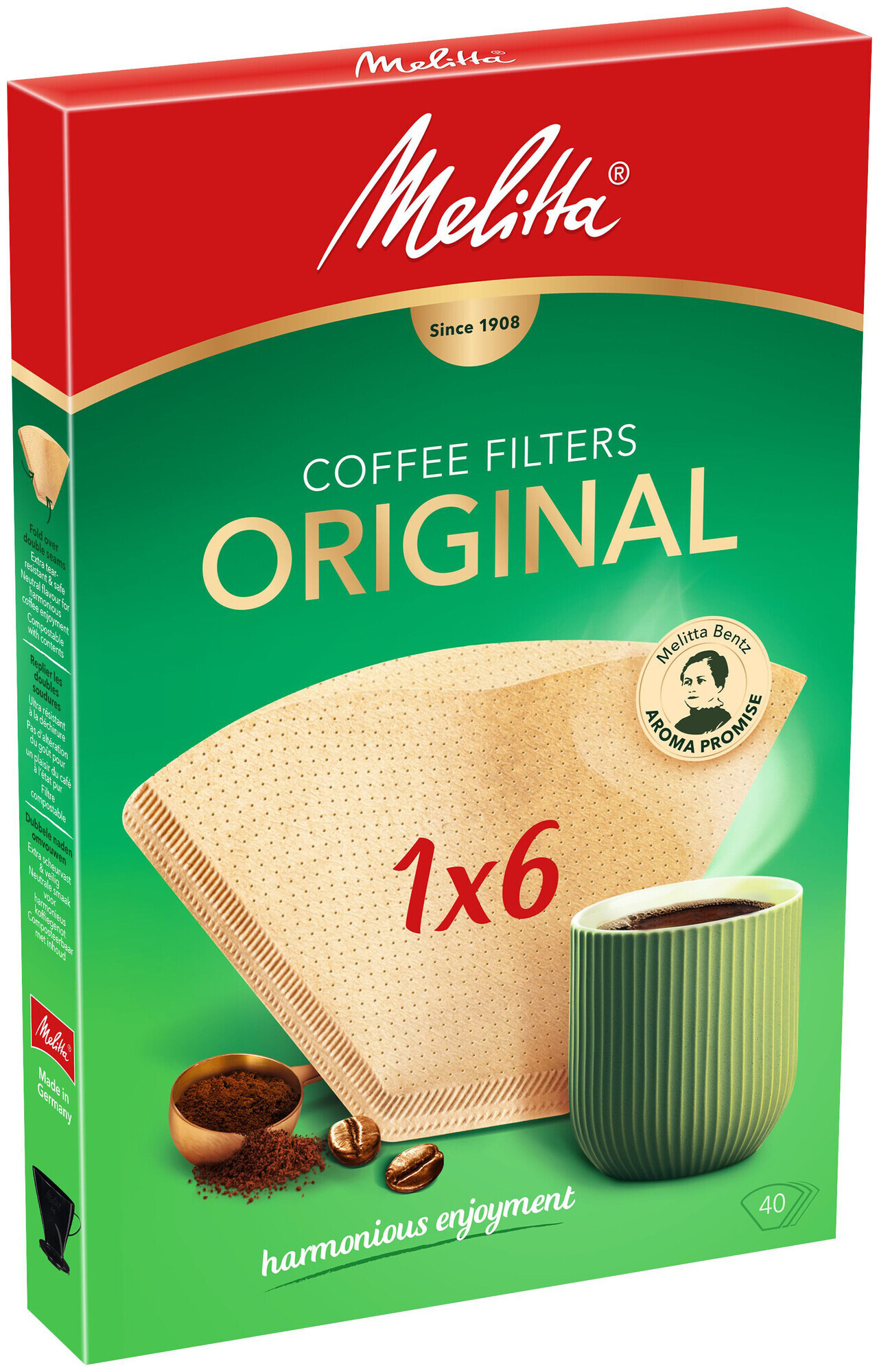 Image of Melitta Filtertüten Original 1x6