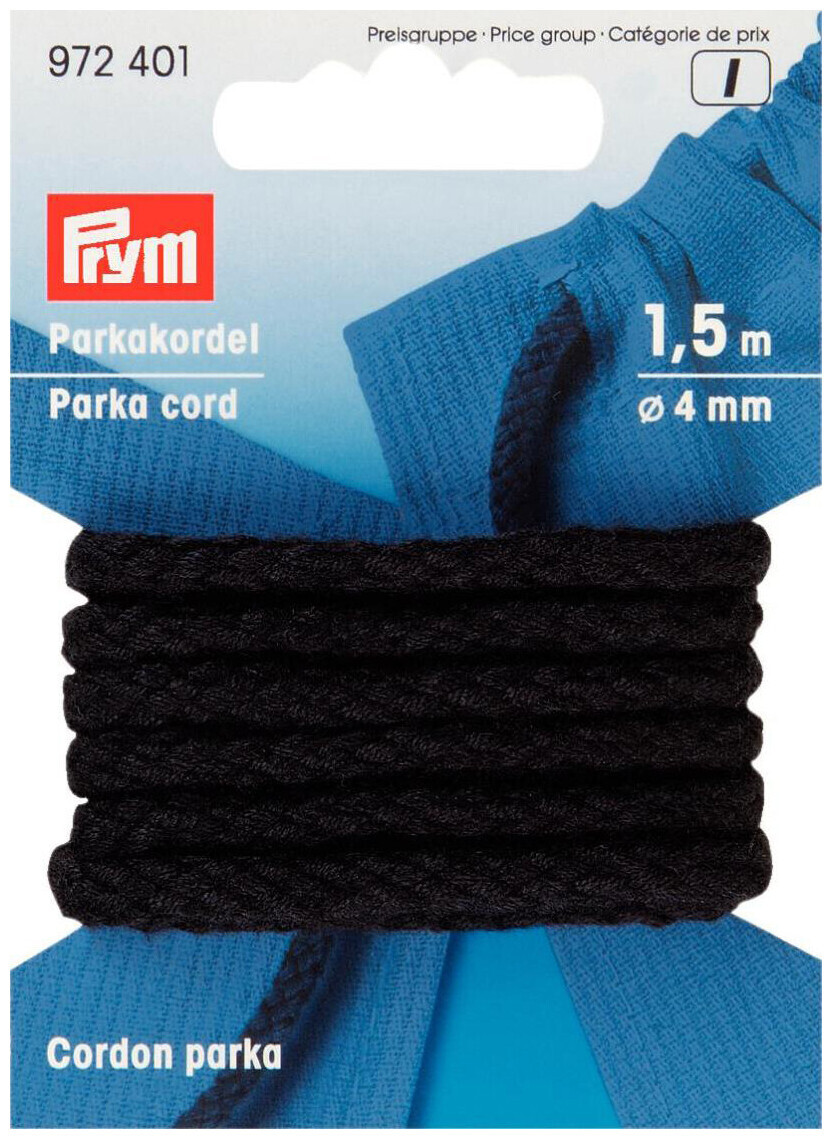 Image of Prym Anorak-und Parkakordel schwarz 4 mm 1.5 m