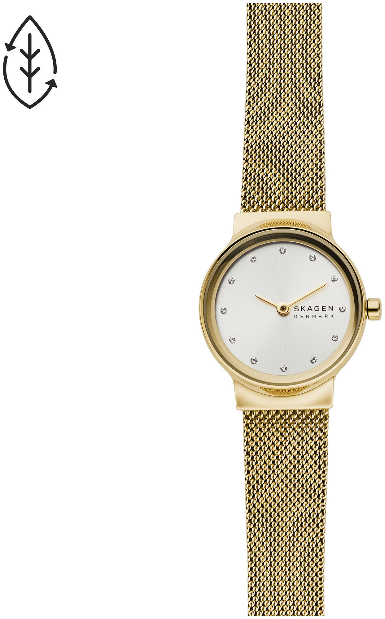 Skagen Uhr Freja Milanaise Edelstahl goldfarben