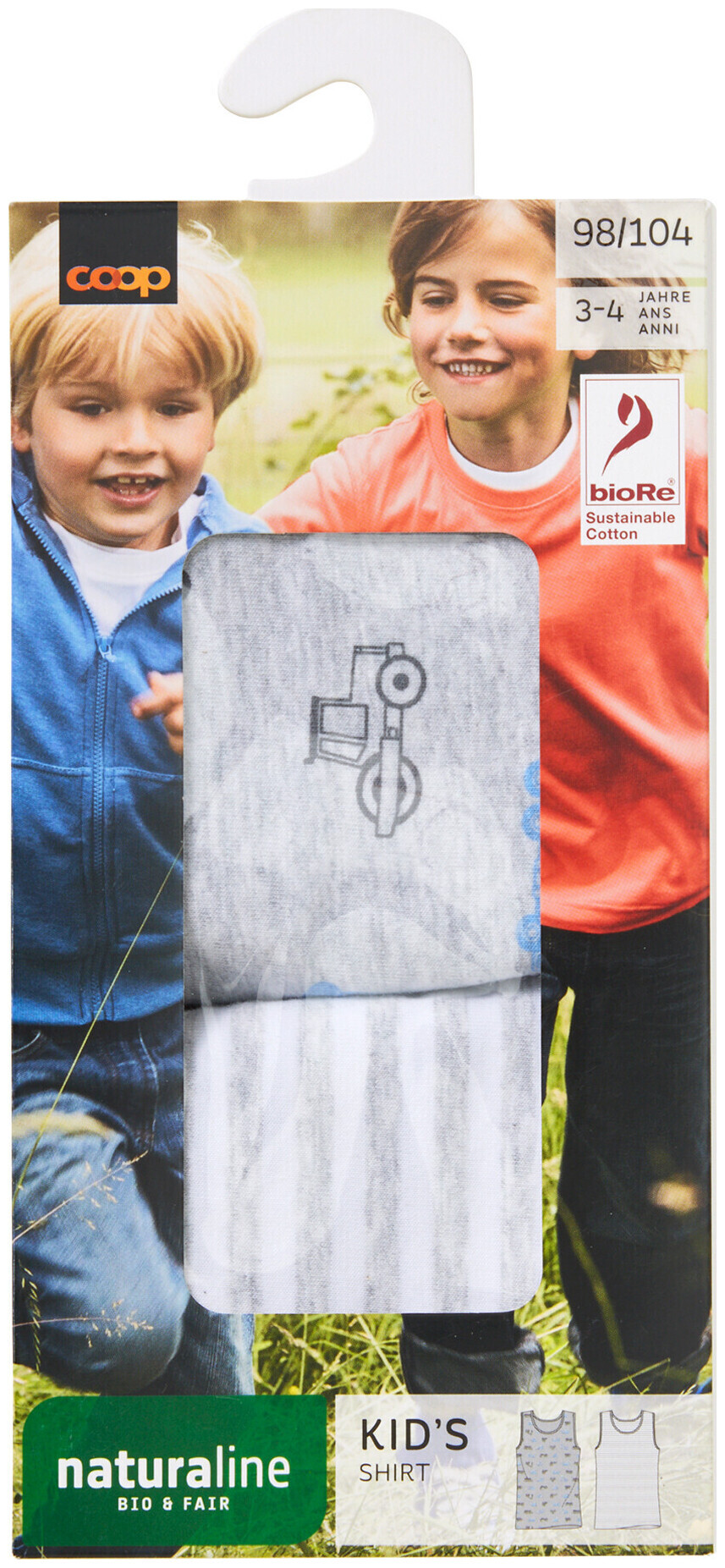 Image of Naturaline Textil Kids Unterhemd grau 122/128