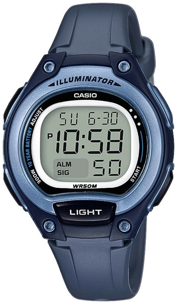 Image of Casio Collection Women Grau Blau Lw-203-2Avef