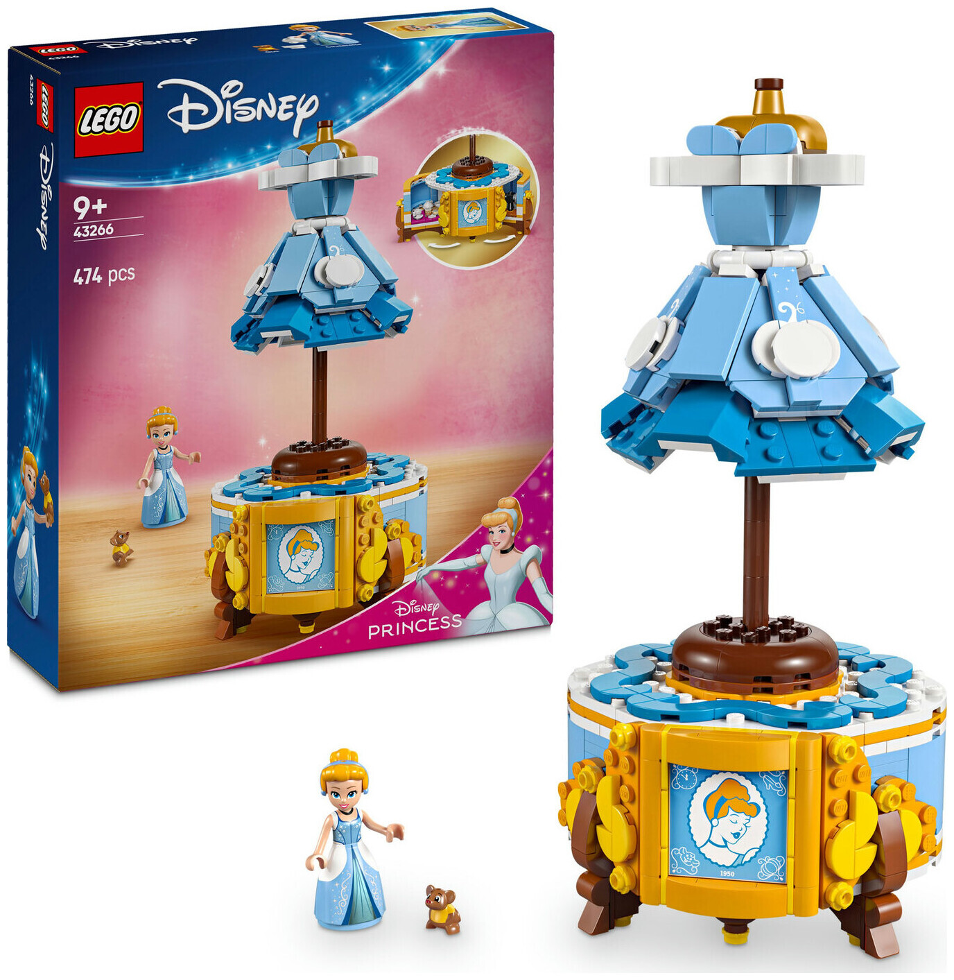 Lego Disney Princess Lego ǀ Disney 43266 Princess Cinderellas Kleid - Bauspielzeug mit Figur ab 9 Jahren