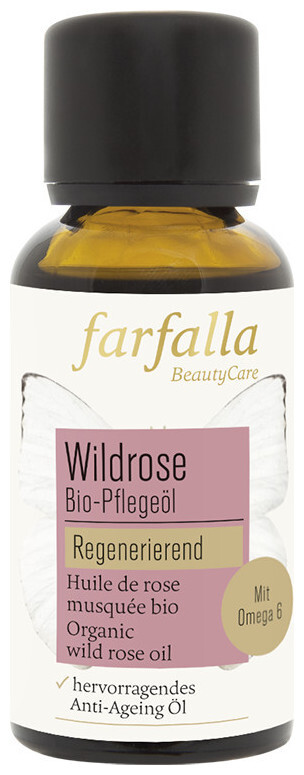 Image of farfalla Wildrose Bio-Pflegeöl 30ml regenerierend