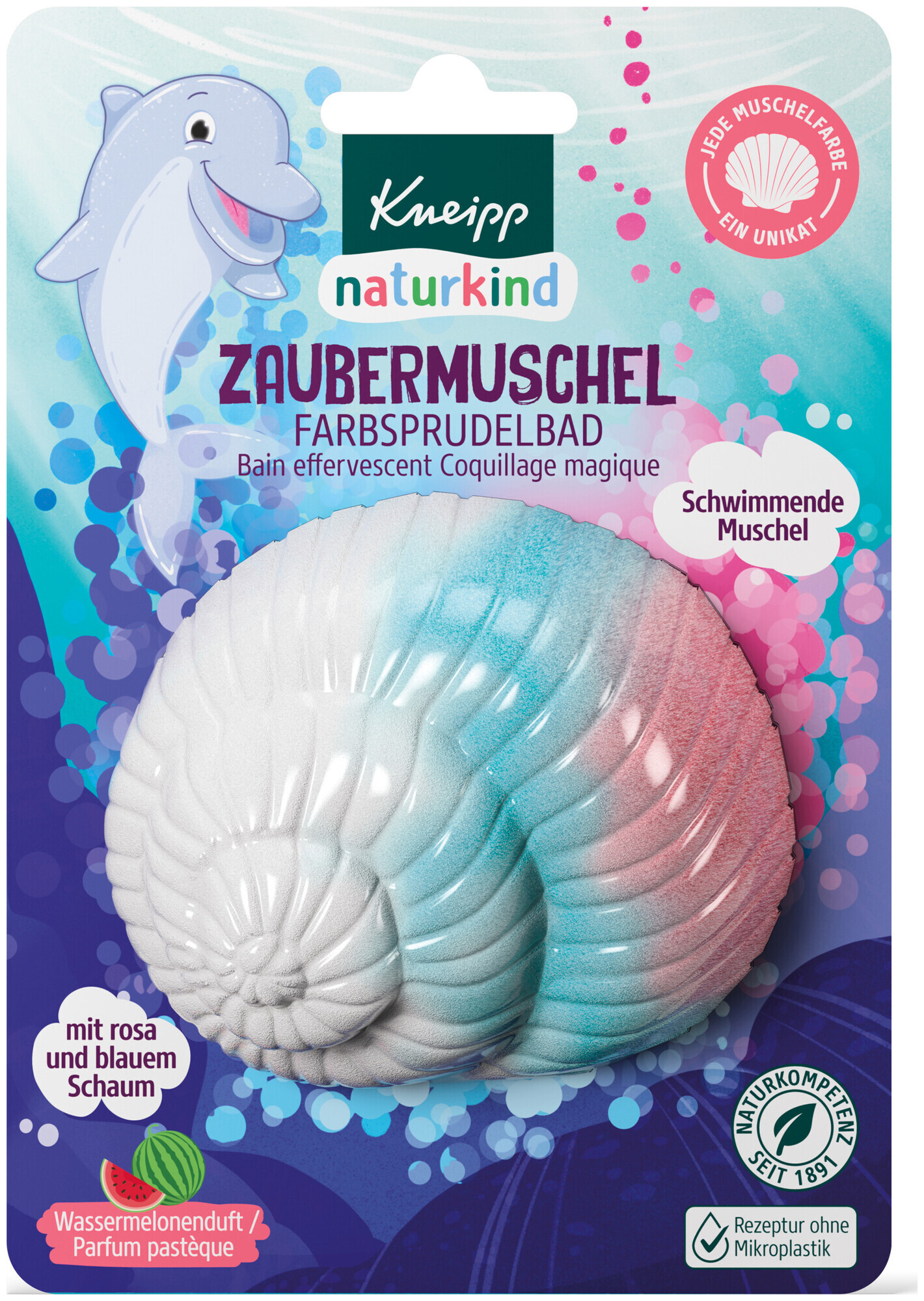 Image of Kneipp Naturkind Zaubermuschel Farbsprudelbad 1 St.