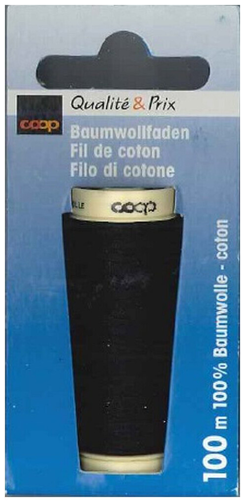 Image of Coop Baumwollfaden 100m schwarz 4008