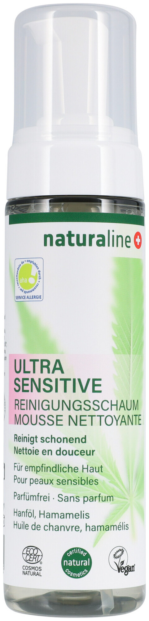 Naturaline Cosmetics Mousse nettoyante Ultra Sensitive Naturaline