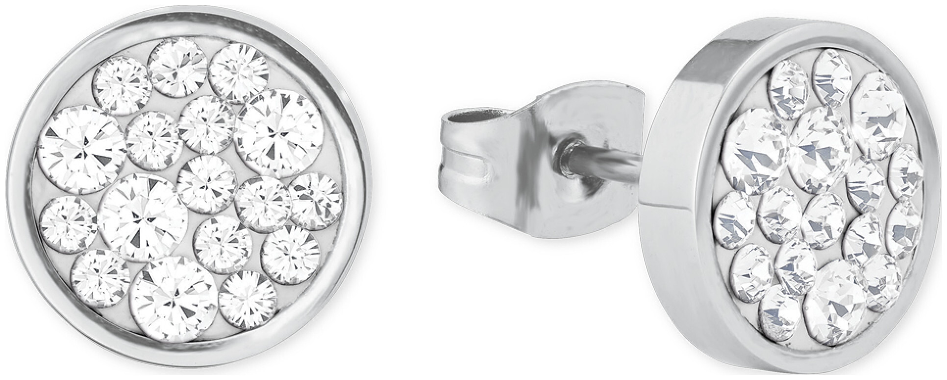 s.Oliver Plaque d'oreille en acier inoxydable Argent 100 x 10 mm