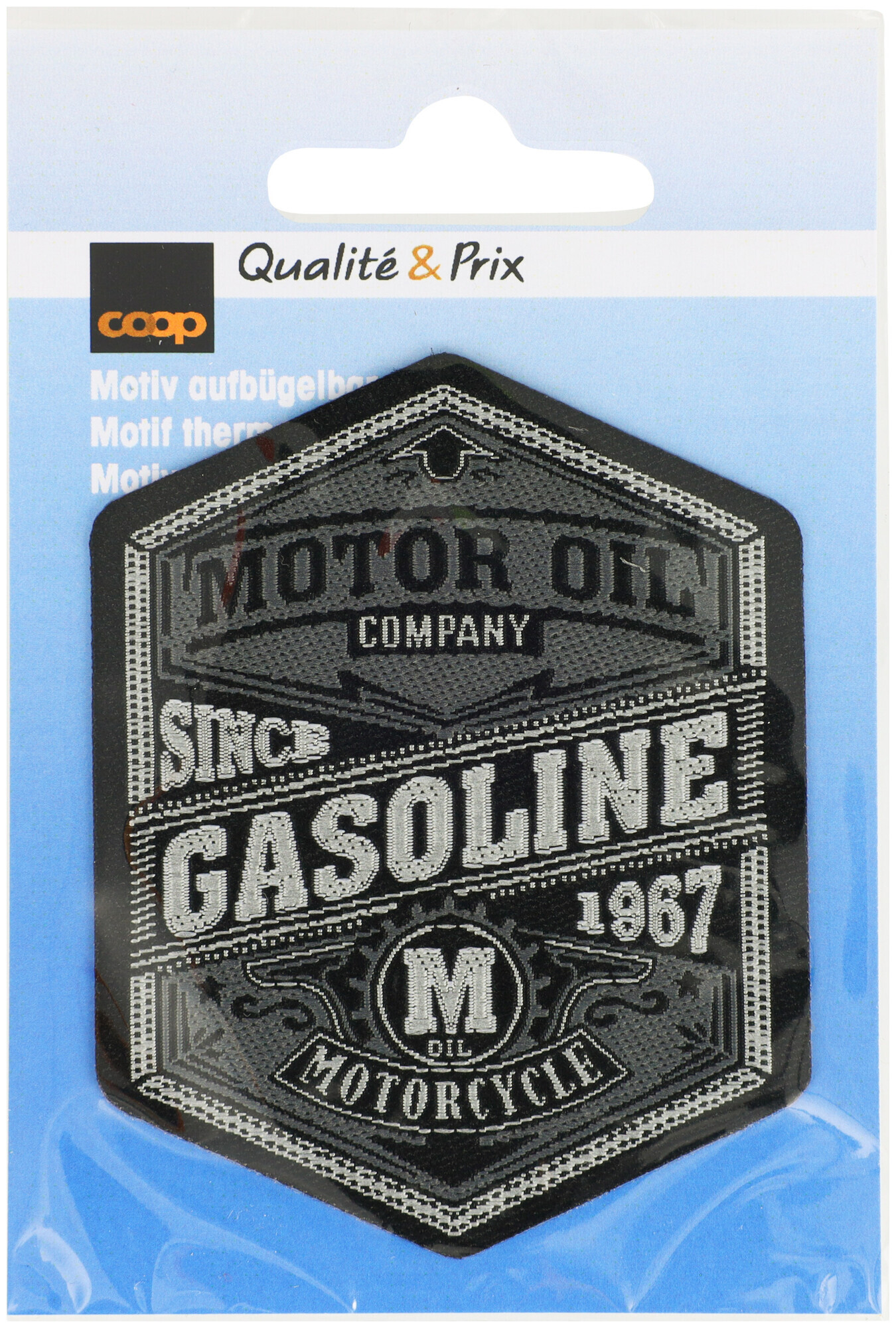 Image of Coop Applikation Vintage 'Gasoline' grau