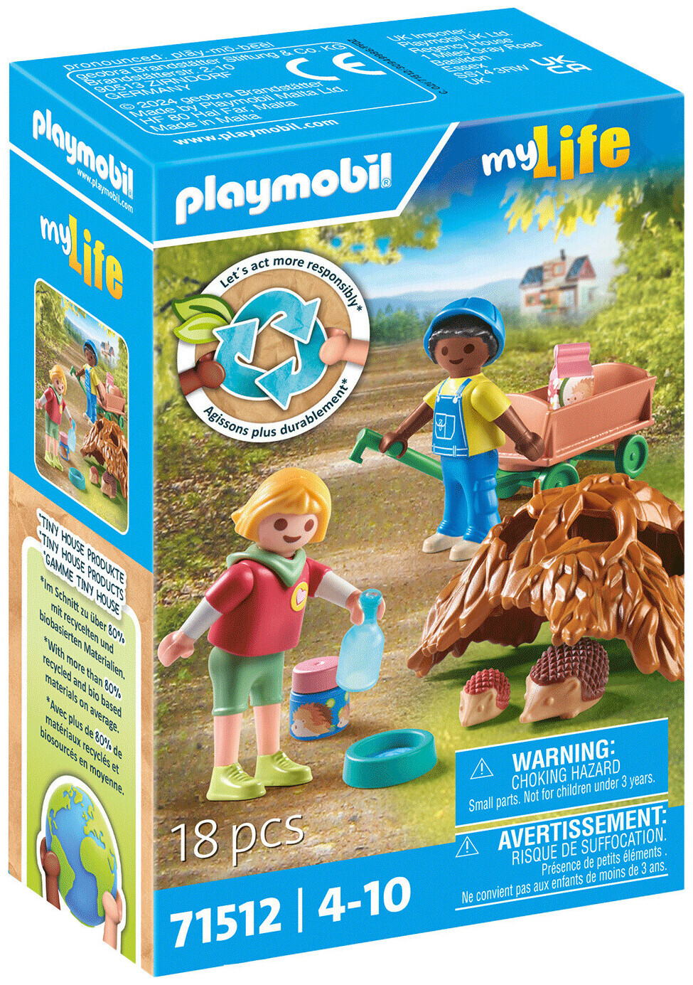 Image of Playmobil 71512 Pflege der Igelfamilie