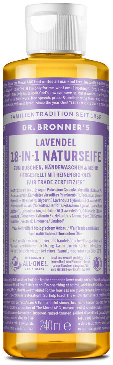 Image of Dr. Bronner's BIO Naturseife Lavender 240ml