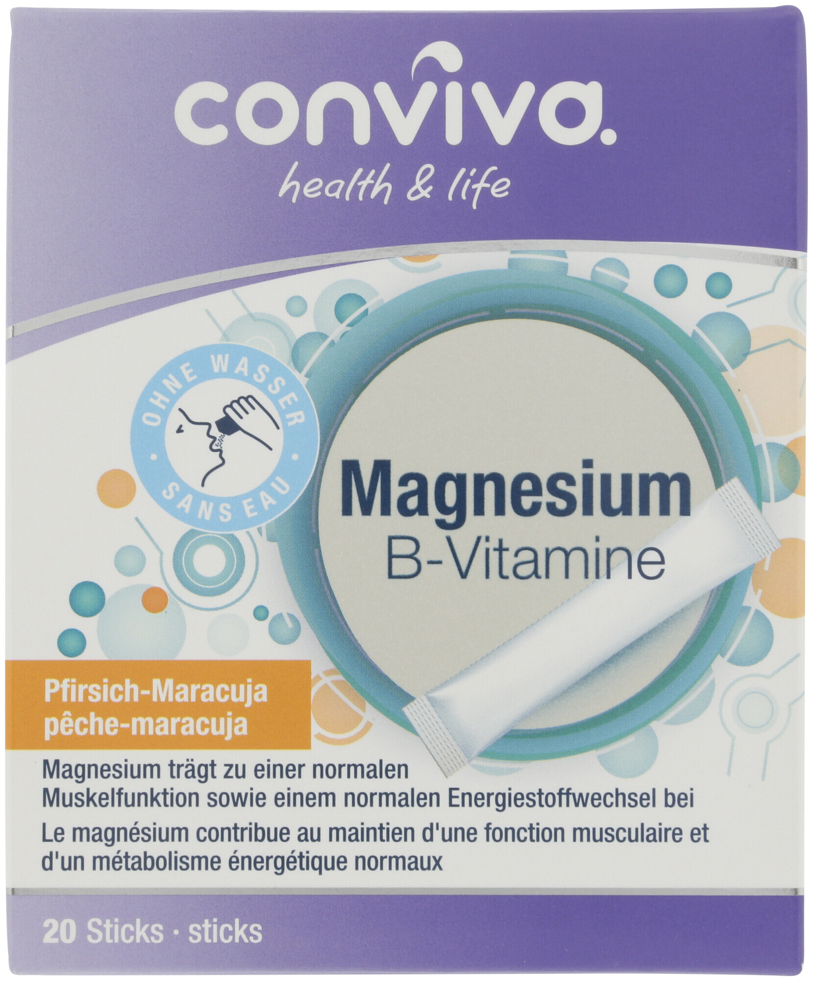 Image of conviva Magnesium B-Vitamine 20 Sticks