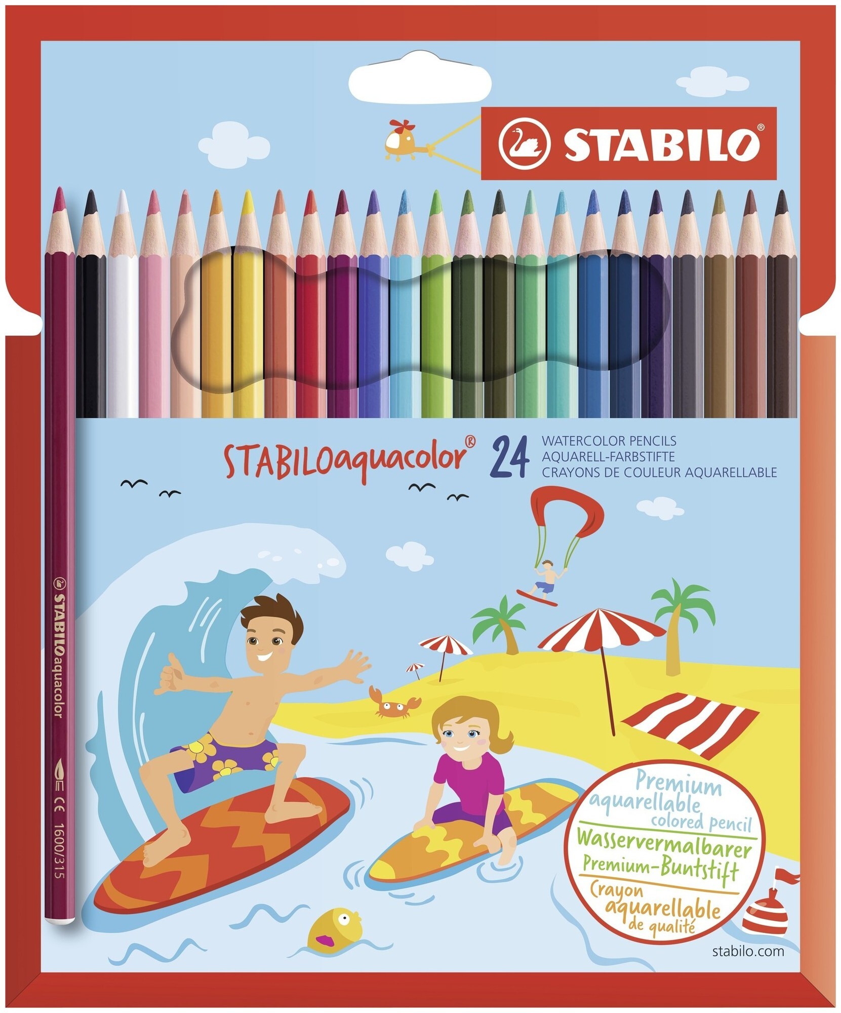 Image of Stabilo Malstift aquacolor 24er Etui