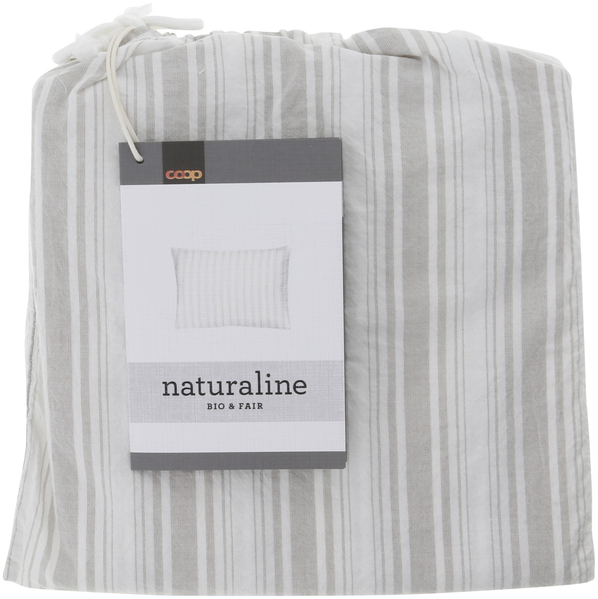 Image of Naturaline Textil Naturaline Kissenbezug Streifen sand 50x70 cm