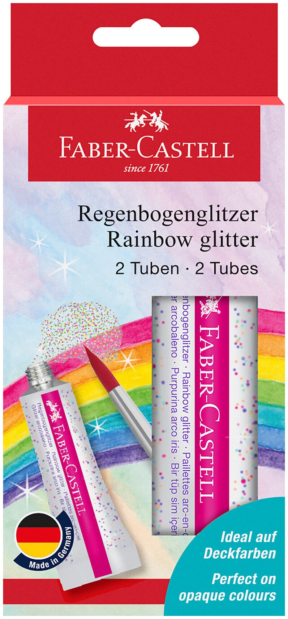 Image of Faber Castell Glitzer Regenbogen 2x12ml