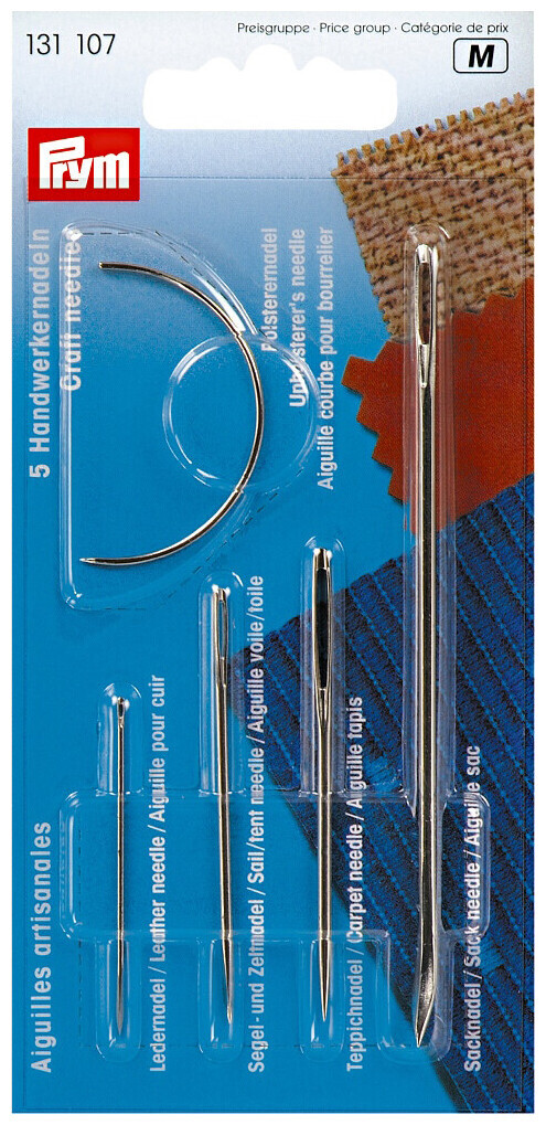 Image of Prym Handwerkernadel klein silber Sortiment 5 Stk.