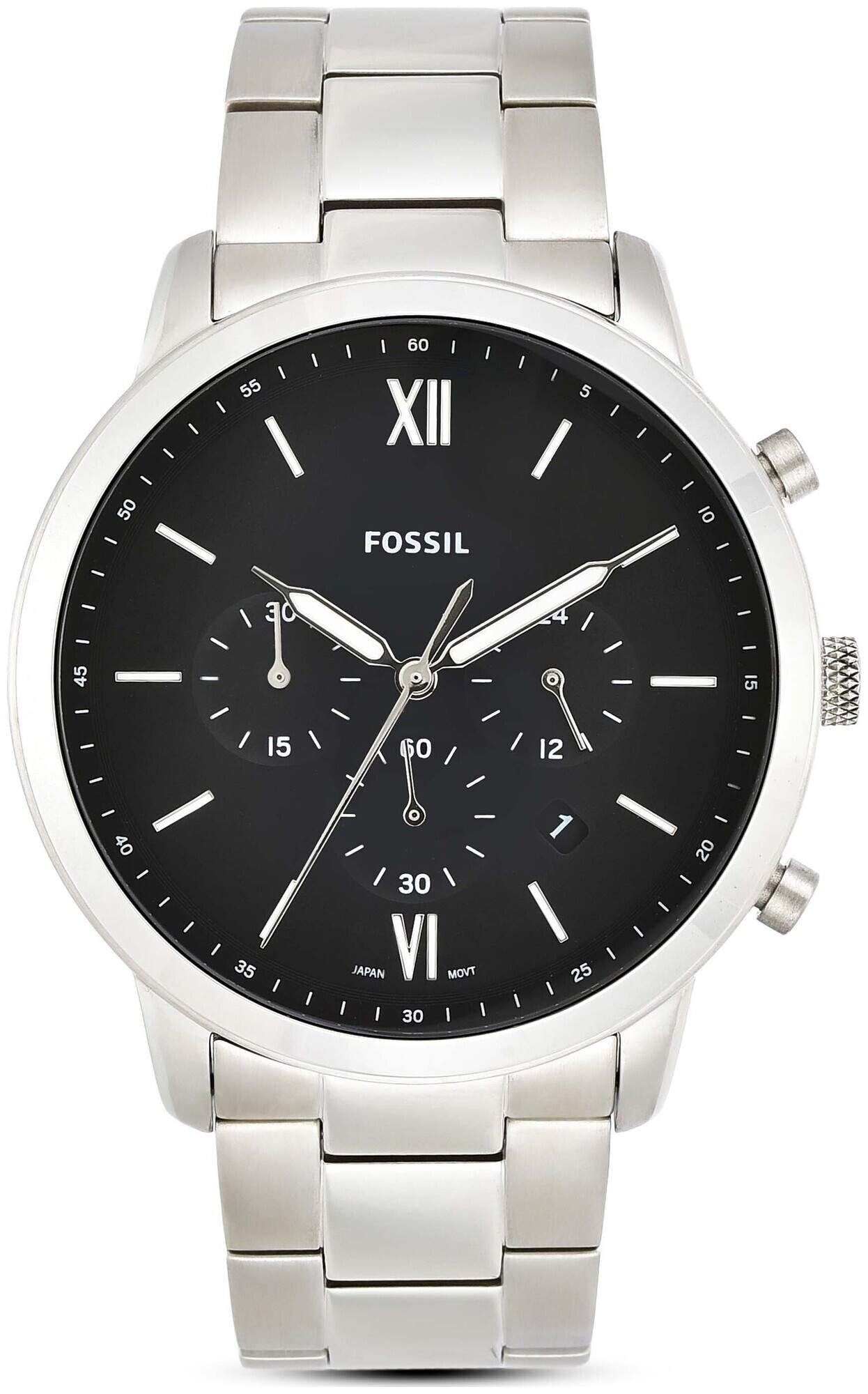 Fossil Herrenuhr Neutra Chronograph Edelstahl